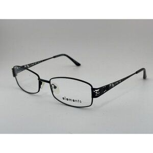 ELEMENTS - EL-214 C2 56-18-140 Black Lace Cutout Style Glasses Frames